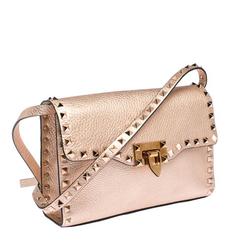 rose gold leather handbags